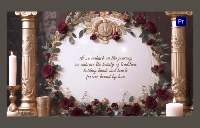 Classic Roman Themed 3D Wedding Invitation Slideshow
